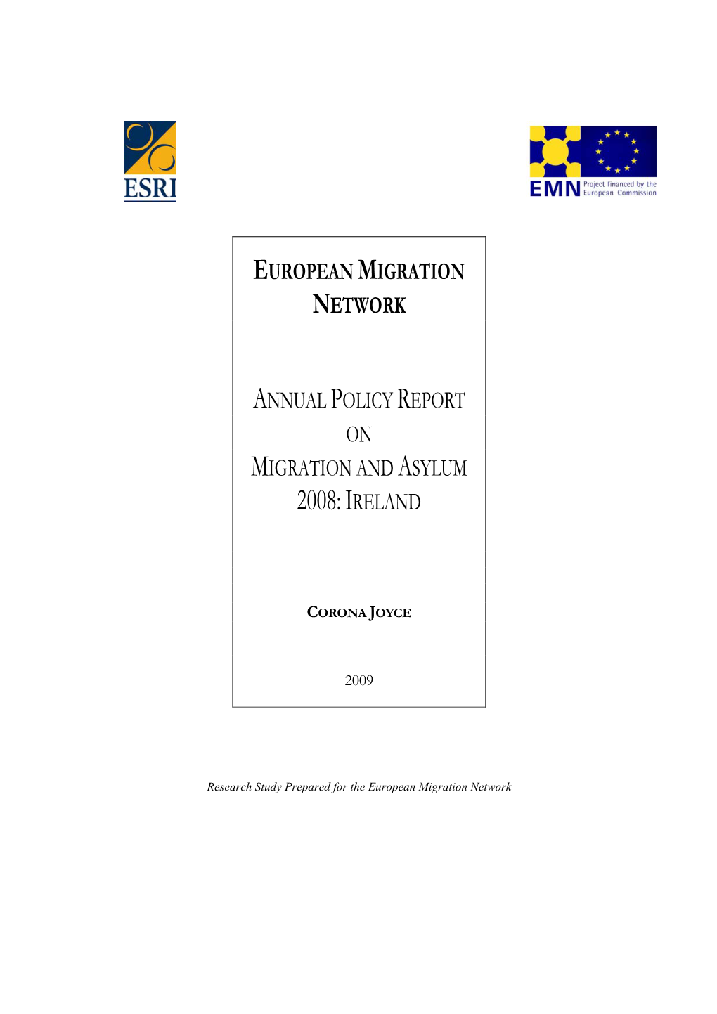 Migration and Asylum 2008:Ireland