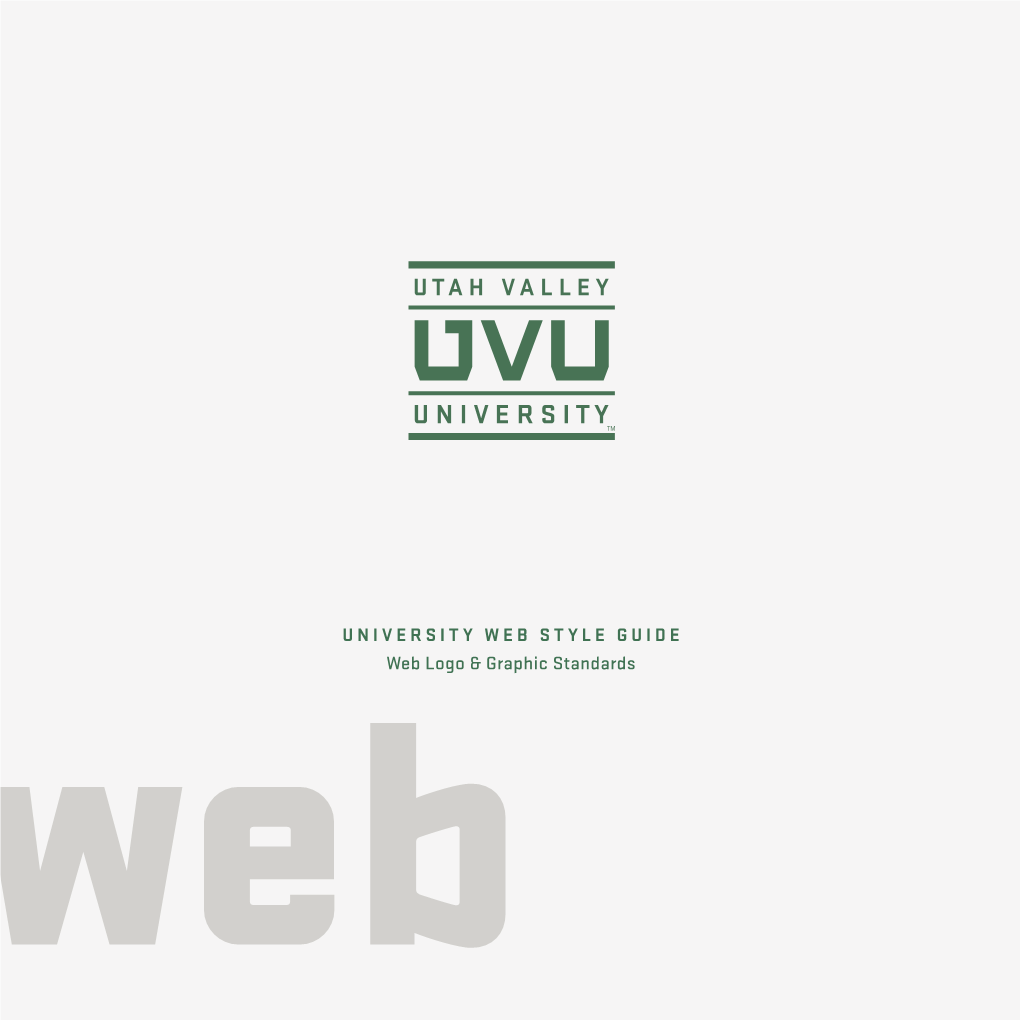 The UVU Web Style Guide