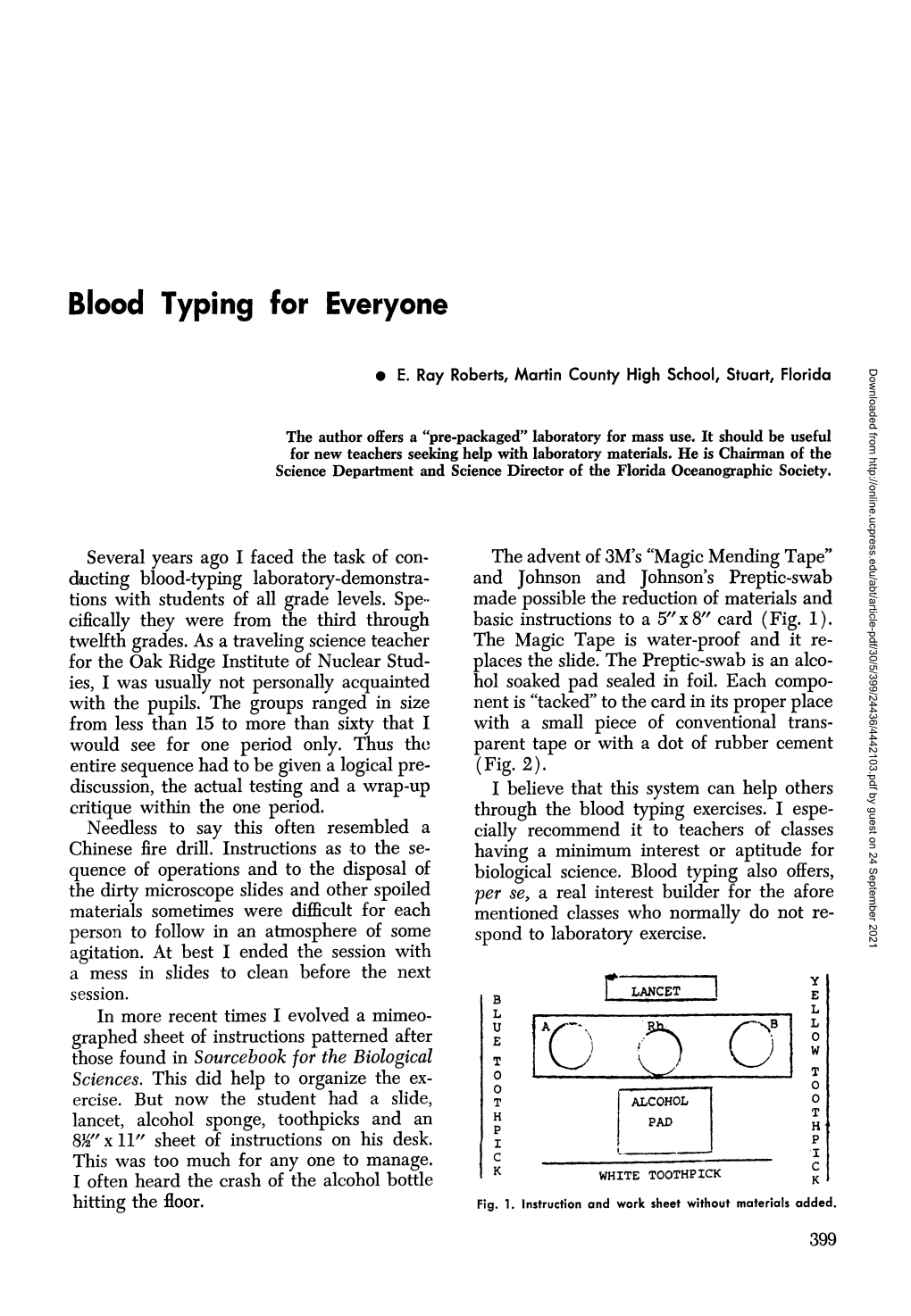 Blood Typing for Everyone