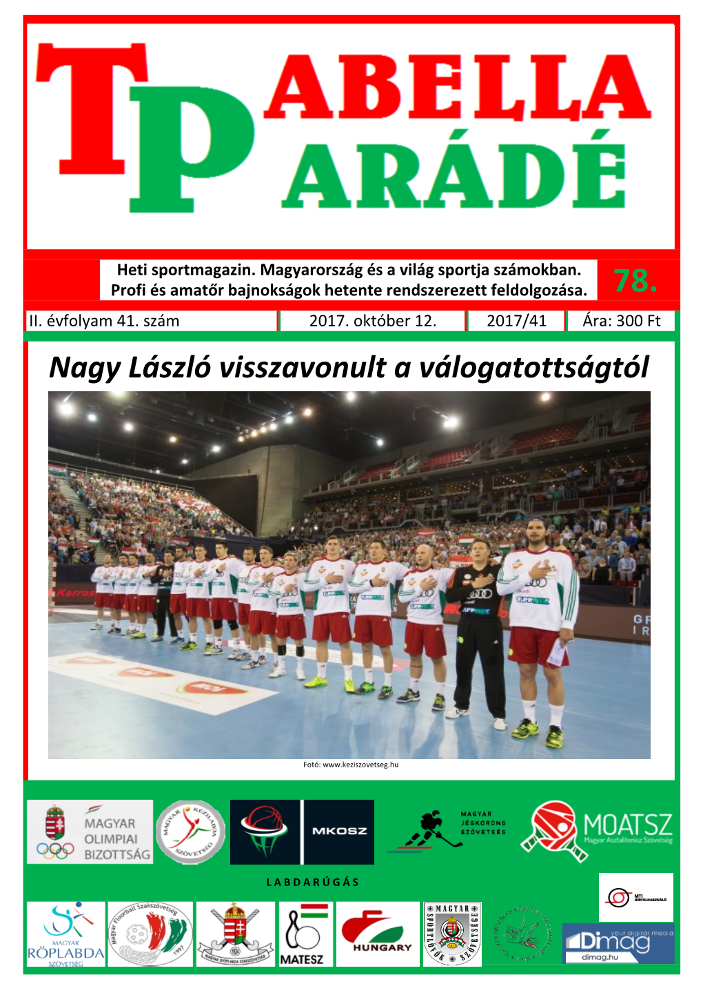 Tabellaparádé - Hetente Megjelenő Sportmagazin