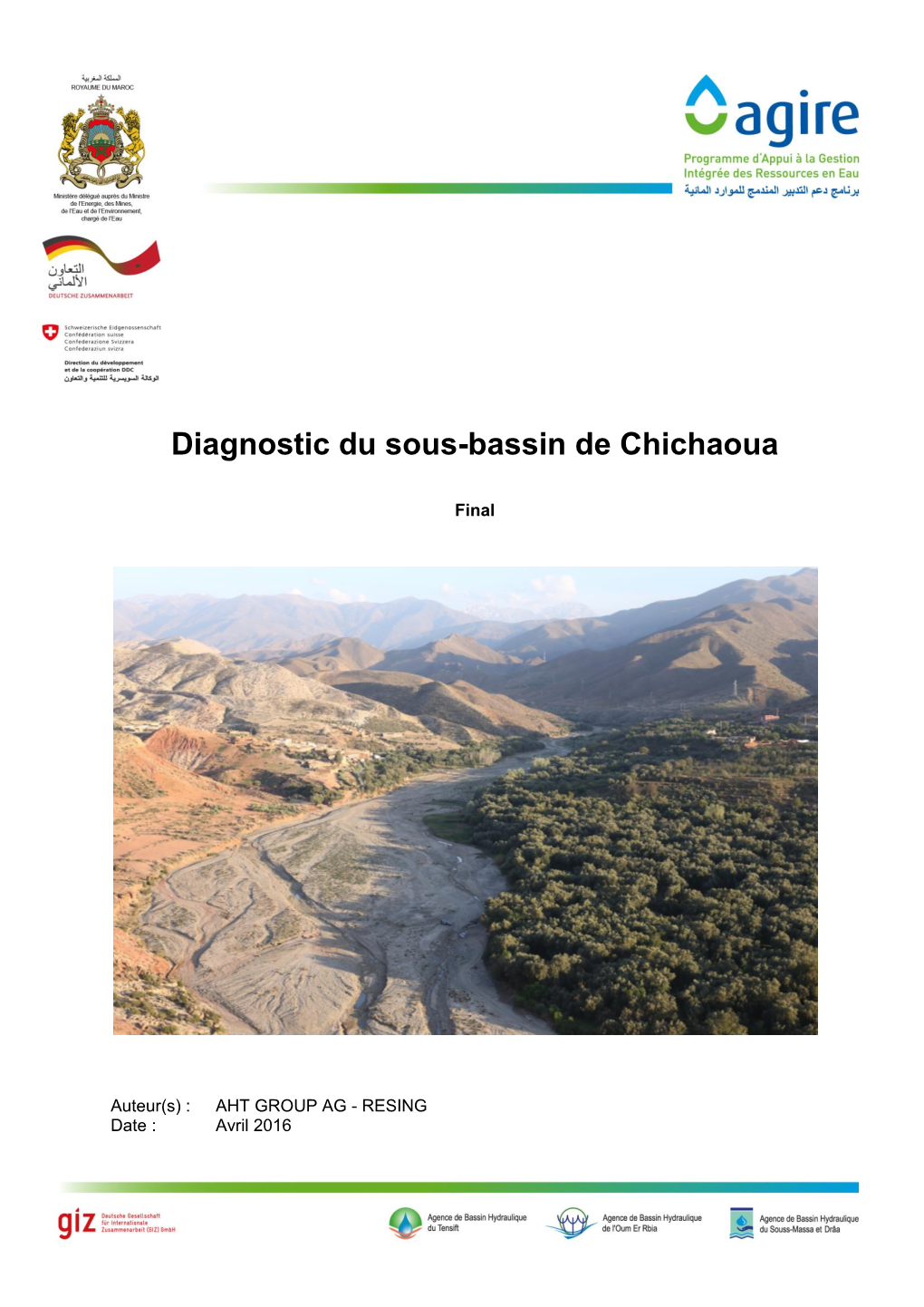 Diagnostic Du Sous-Bassin De Chichaoua