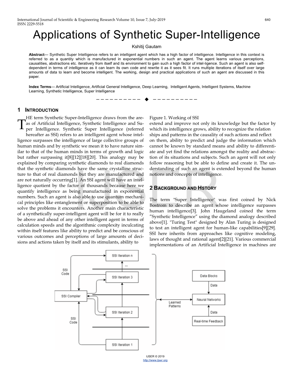 Applications of Synthetic Super-Intelligence Kshitij Gautam