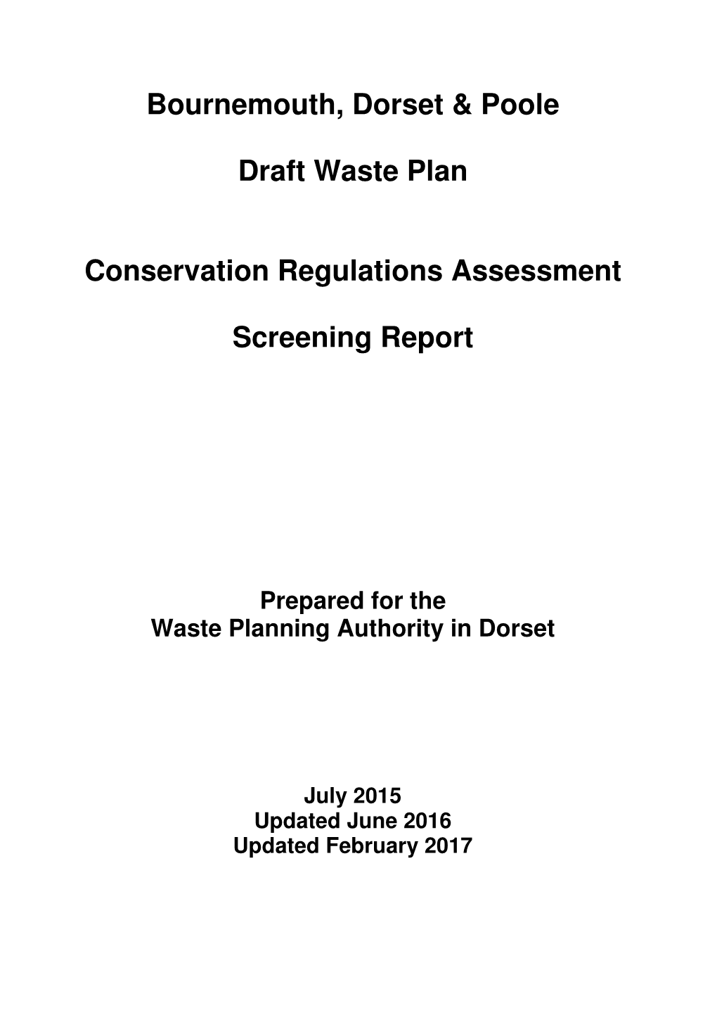 WPDCC-60 HRA Screening Report