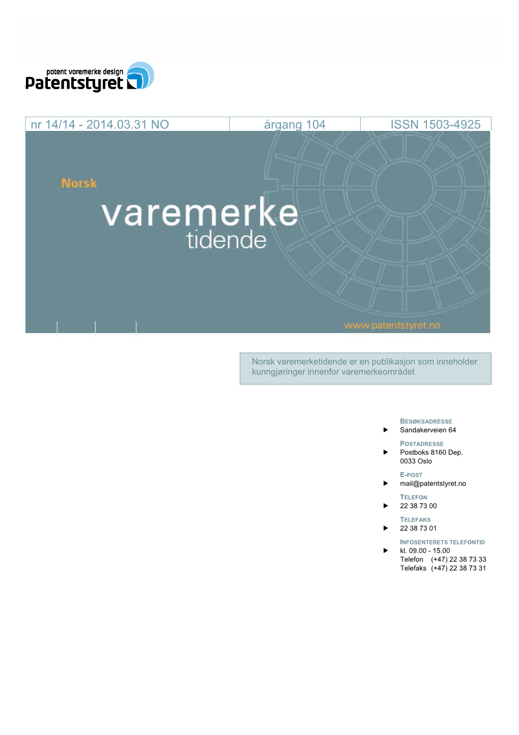 Varemerketidende-Nr14-2014.Pdf