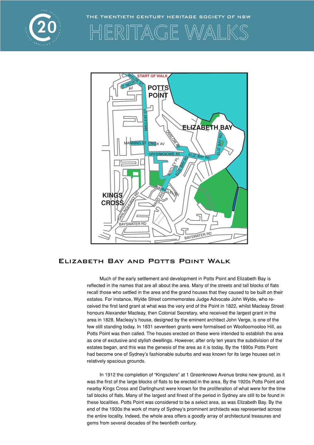 Elizabeth Bay and Potts Point Walk