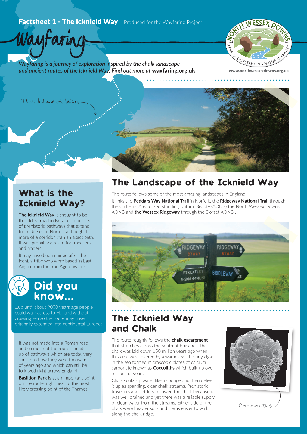 Factsheet 1 - the Icknield Way Produced for the Wayfaring Project