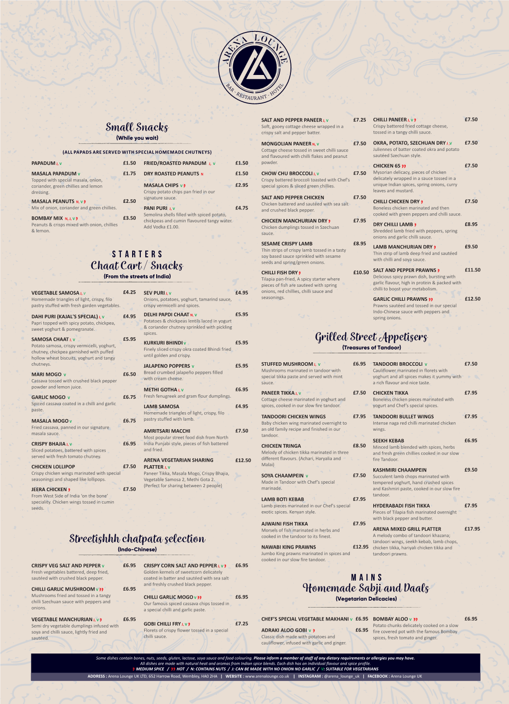 Restaurant Menu