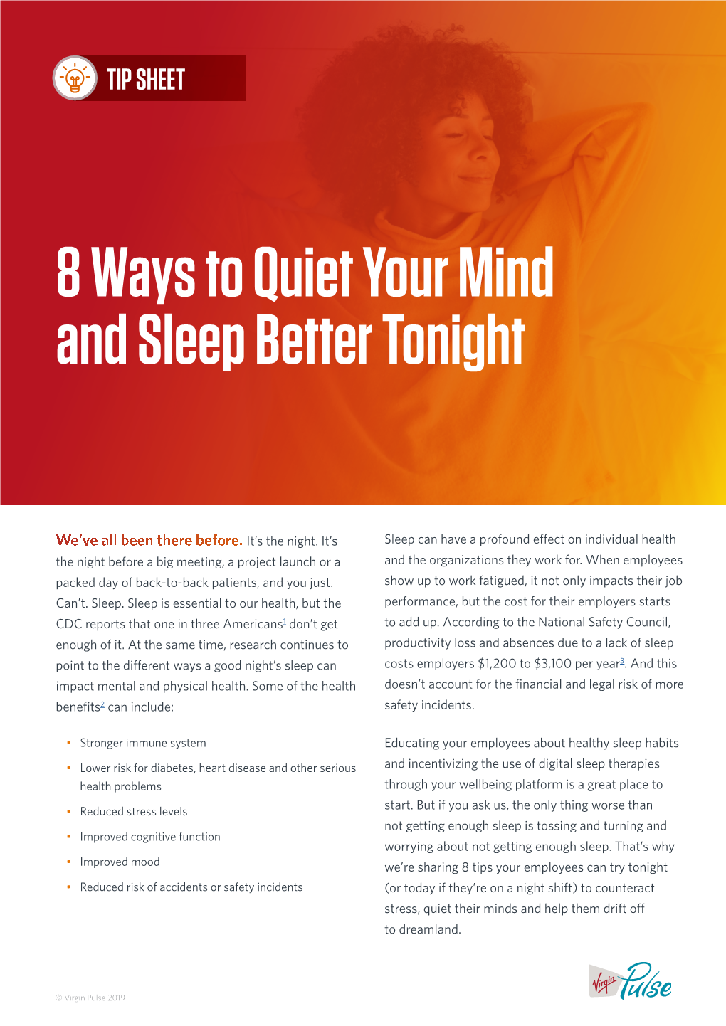 8 Ways to Quiet Your Mind and Sleep Better Tonight