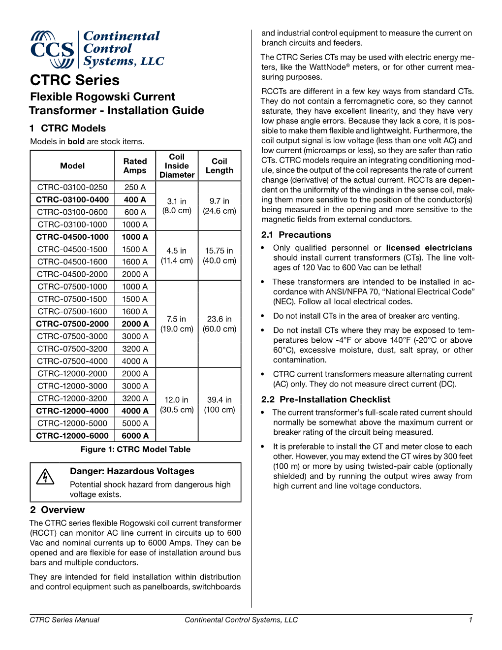 CTRC Series Rogowski Coil Installation Guide