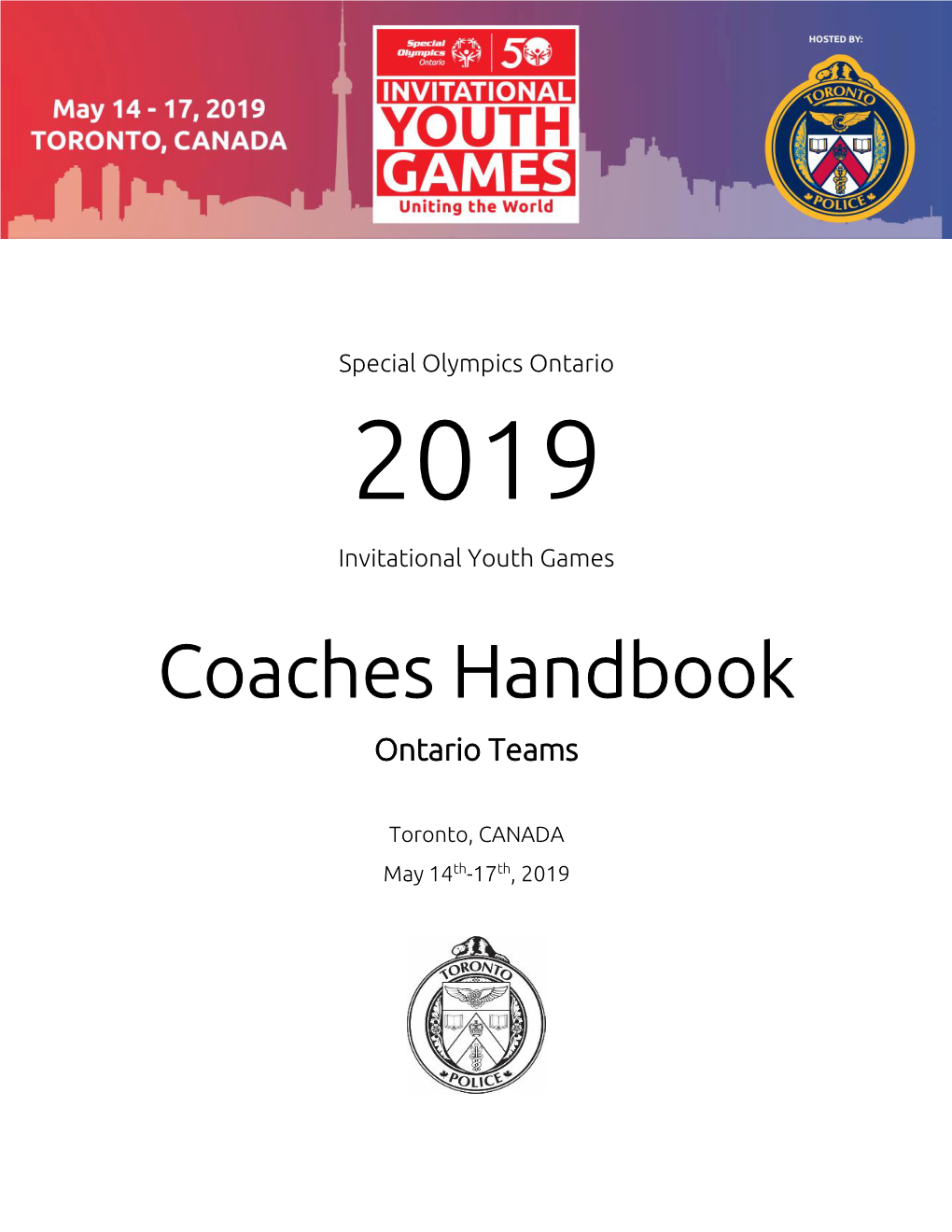 Coaches Handbook Ontario Teams