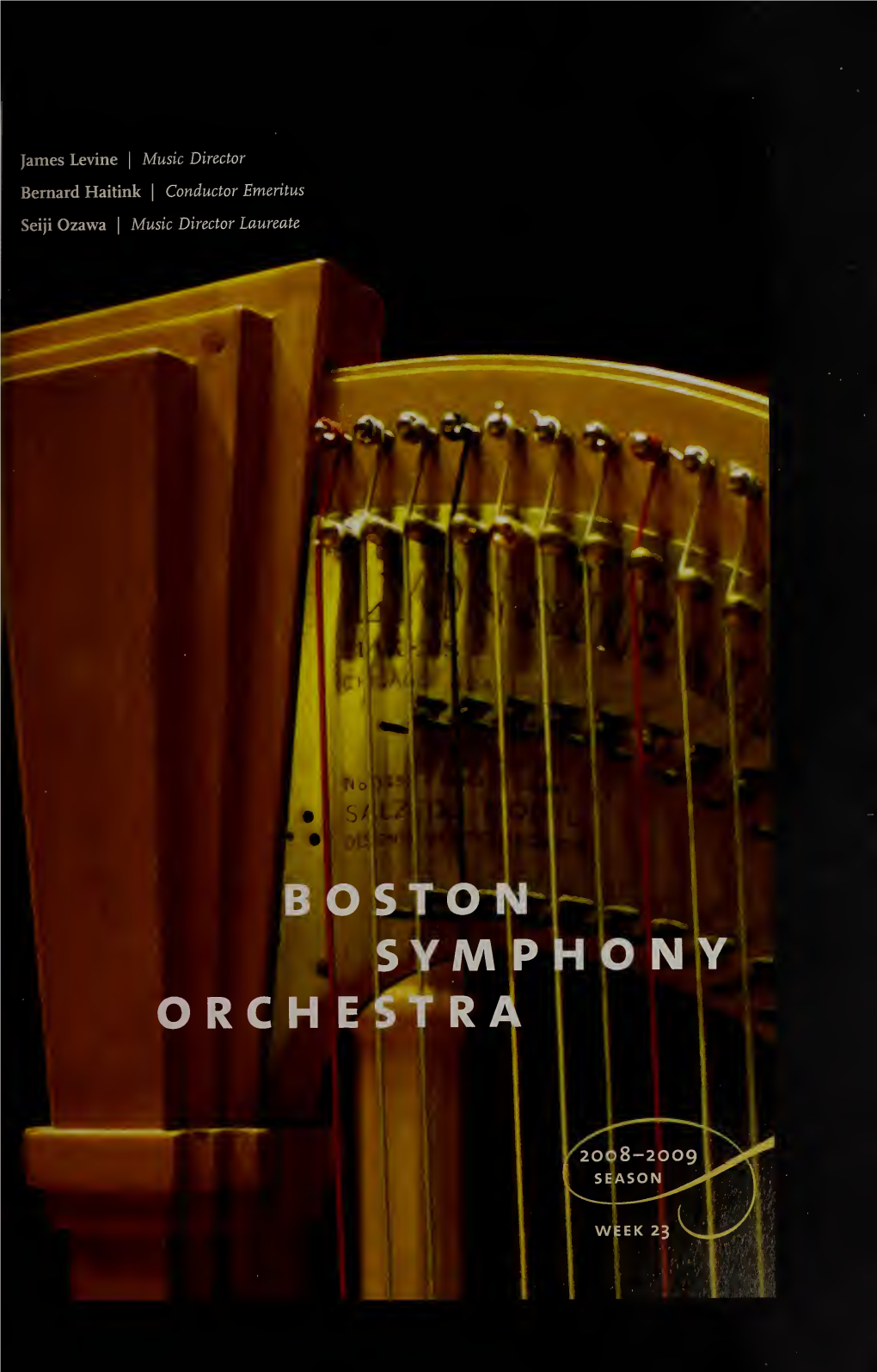 Boston Symphony Orchestra Concert Programs, Season 128, 2008