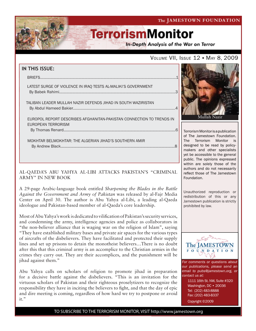 MOKHTAR BELMOKHTAR: the ALGERIAN JIHAD’S SOUTHERN AMIR the Terrorism Monitor Is by Andrew Black