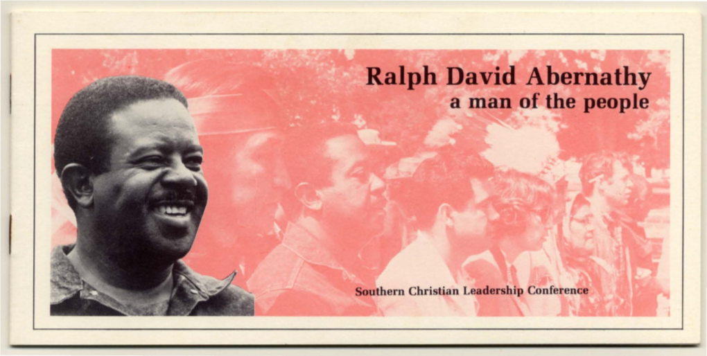 Ralph David Abernathy a Man of the People