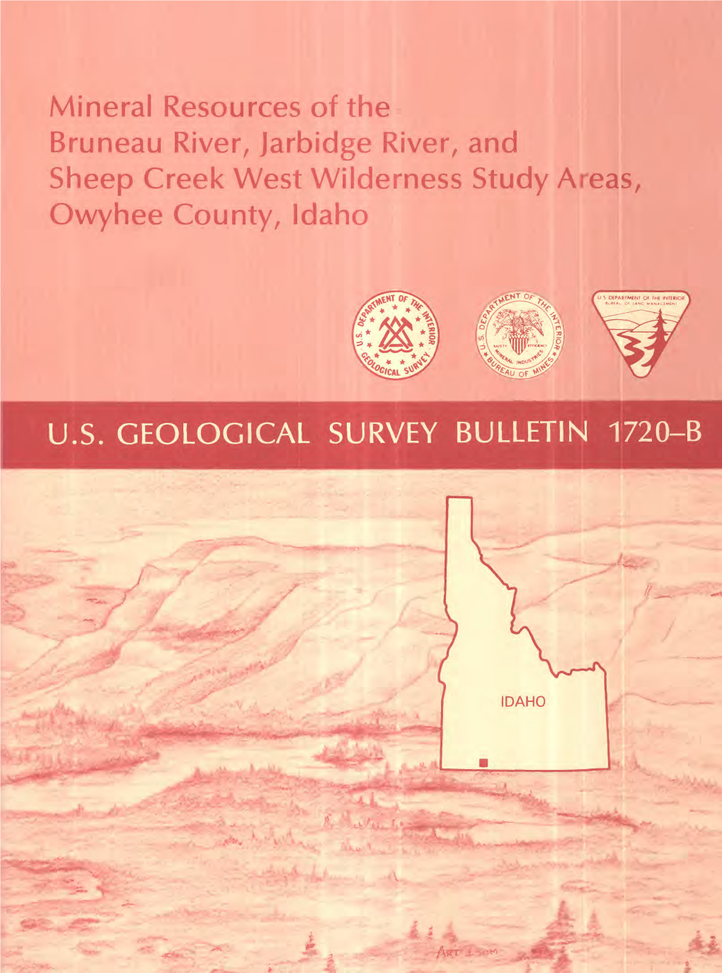 Mineral Resources of the Bruneau River, Jarbidge River, and Sheep Creek West Wilderness Study Areas, Owyhee County, Idaho