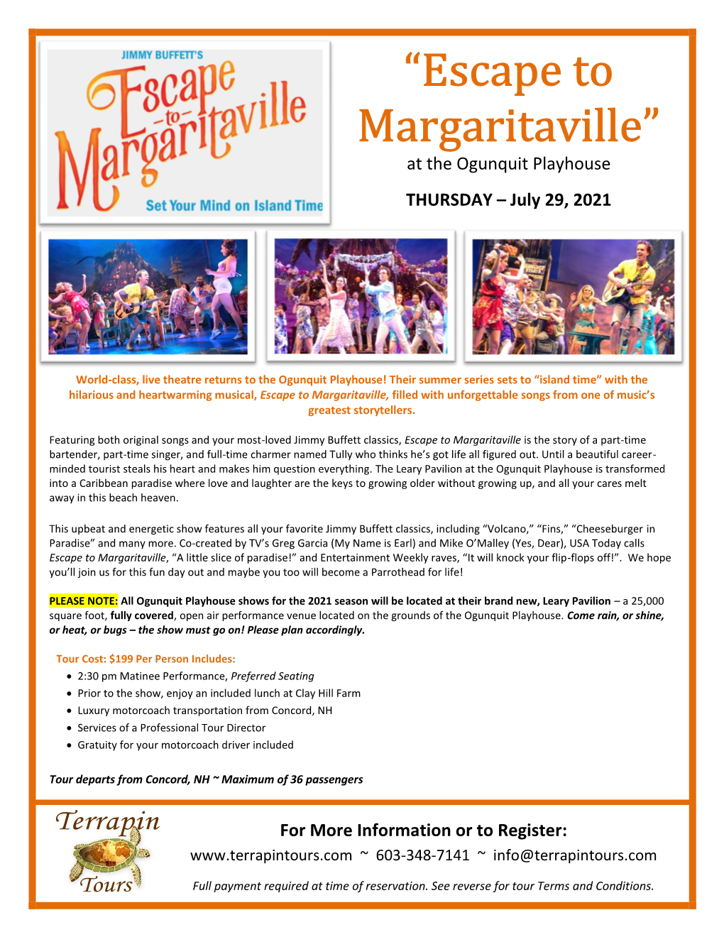 “Escape to Margaritaville”