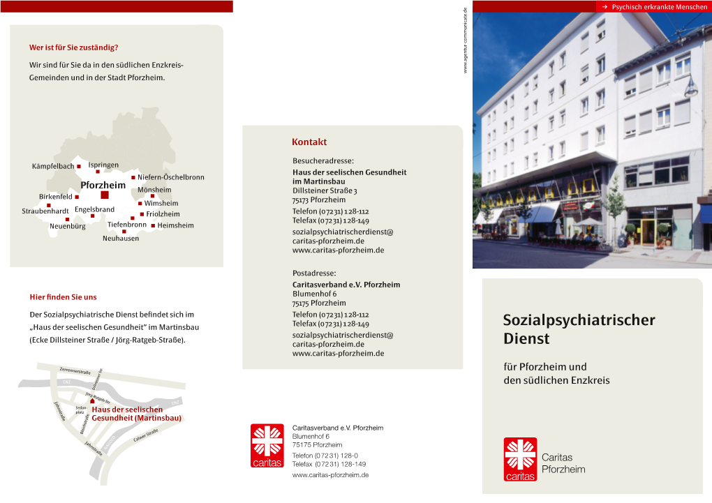 Sozialpsychiatrischer Dienst Caritas Pforzheim