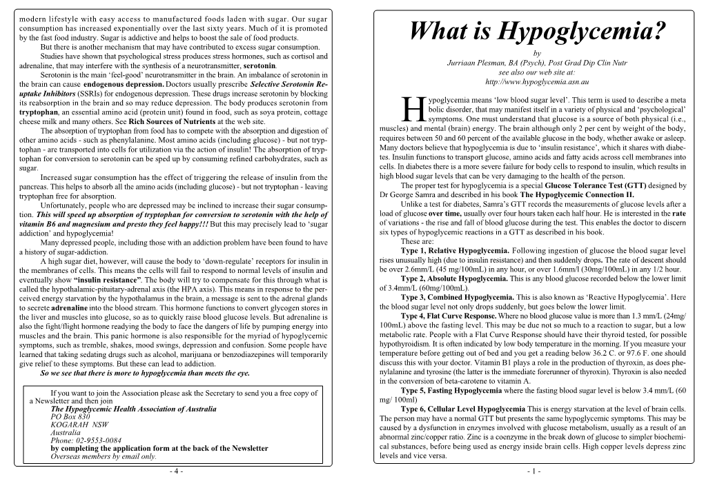 What Is Hypoglycemia? but There Is Another Mechanism That May Have Contributed to Excess Sugar Consumption