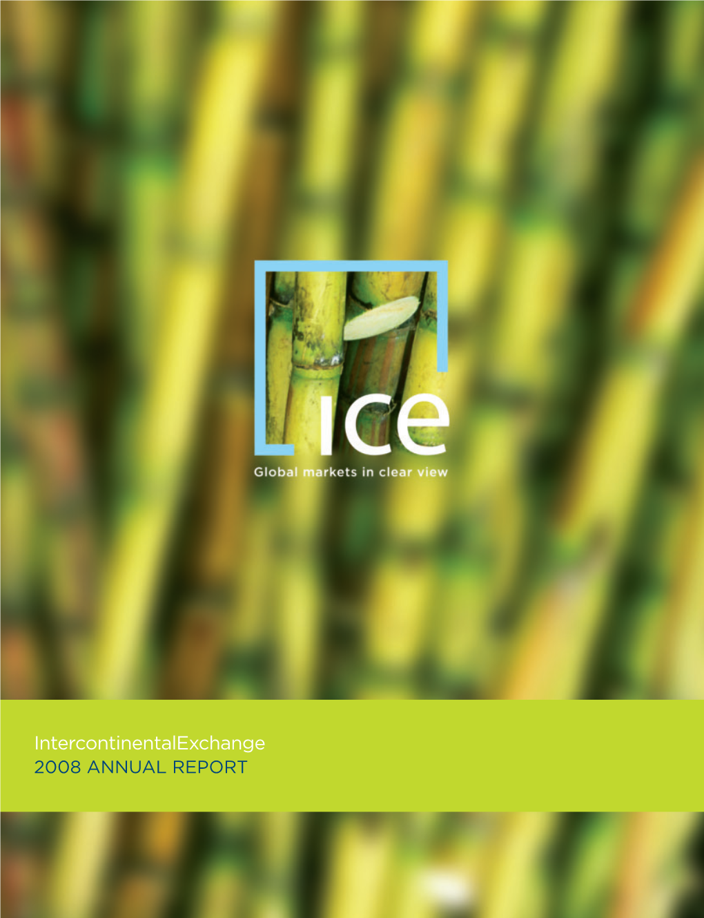 Intercontinentalexchange 2008 ANNUAL REPORT ICE 2008 PERFORMANCE