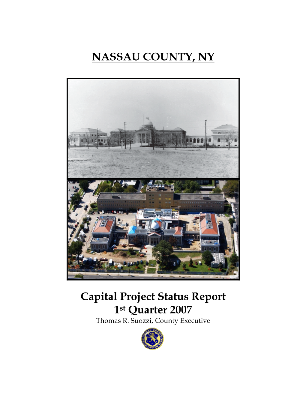 NASSAU COUNTY, NY Capital Project Status Report 1St Quarter