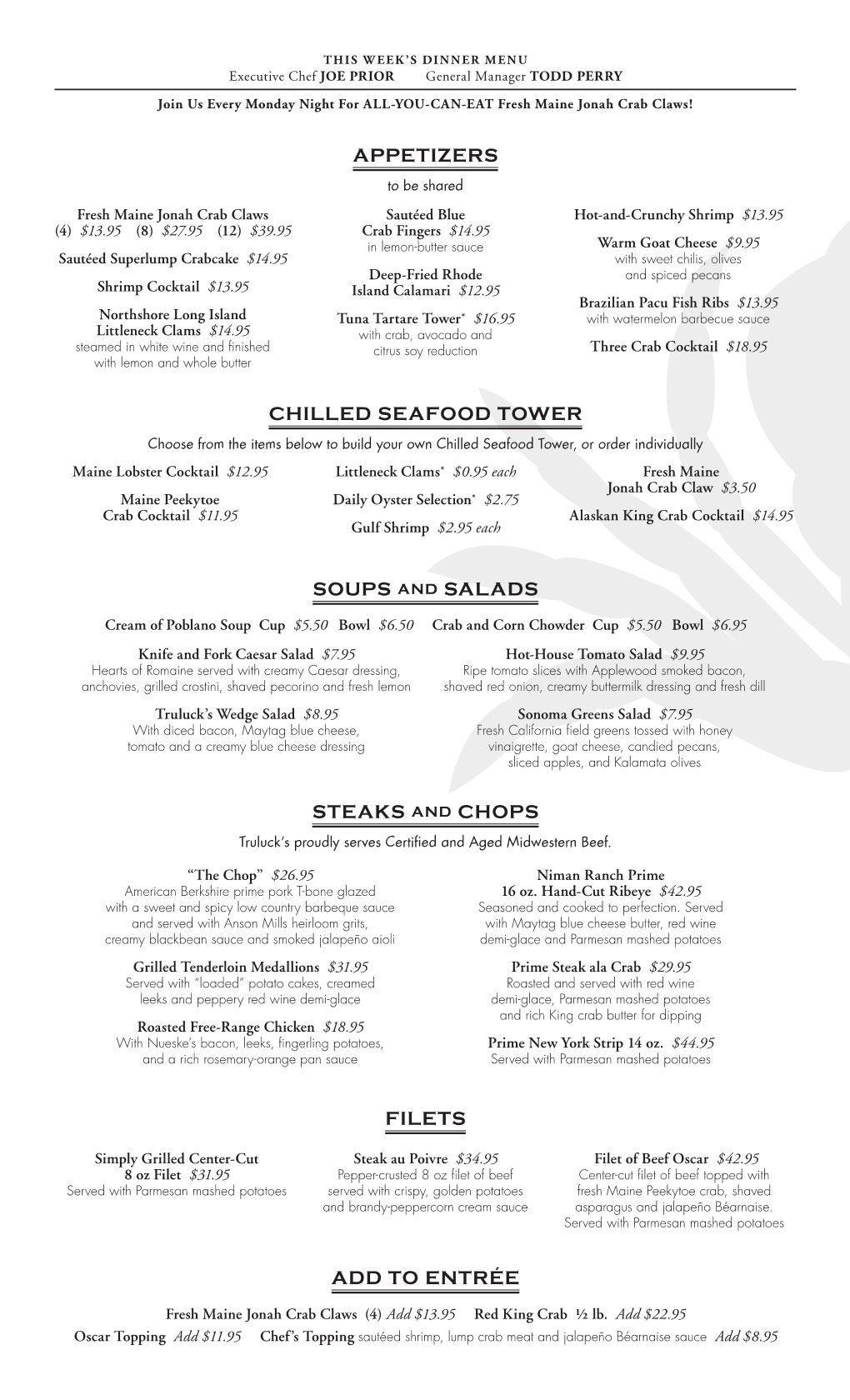 View Dinner Menu