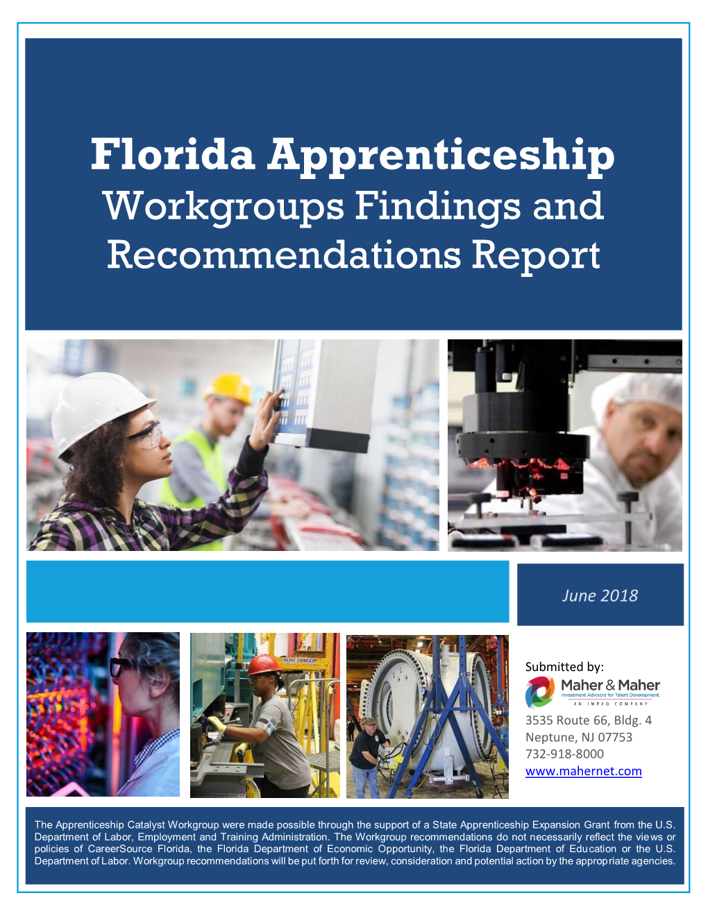 Florida Apprenticeship Workgroups Findings and Recommendations Report