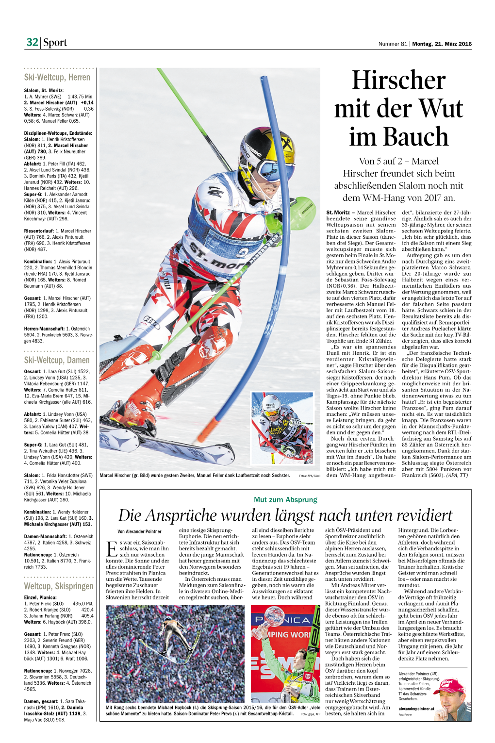 Hirscher Mit Der Wut Im Bauch