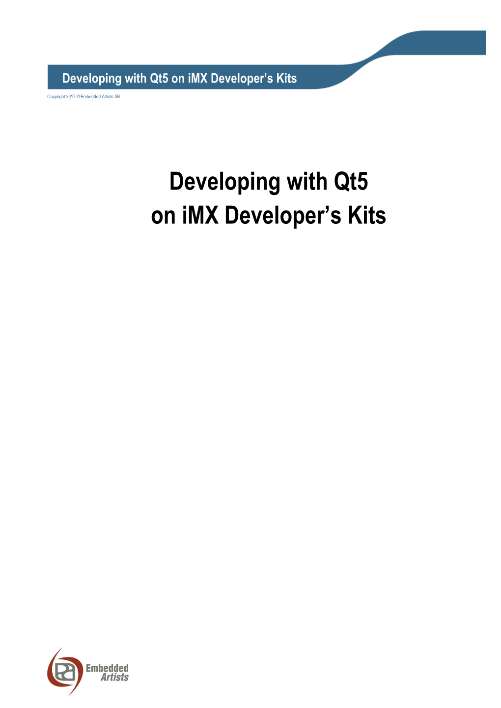 Developing with Qt5 on Imx Developer's Kits