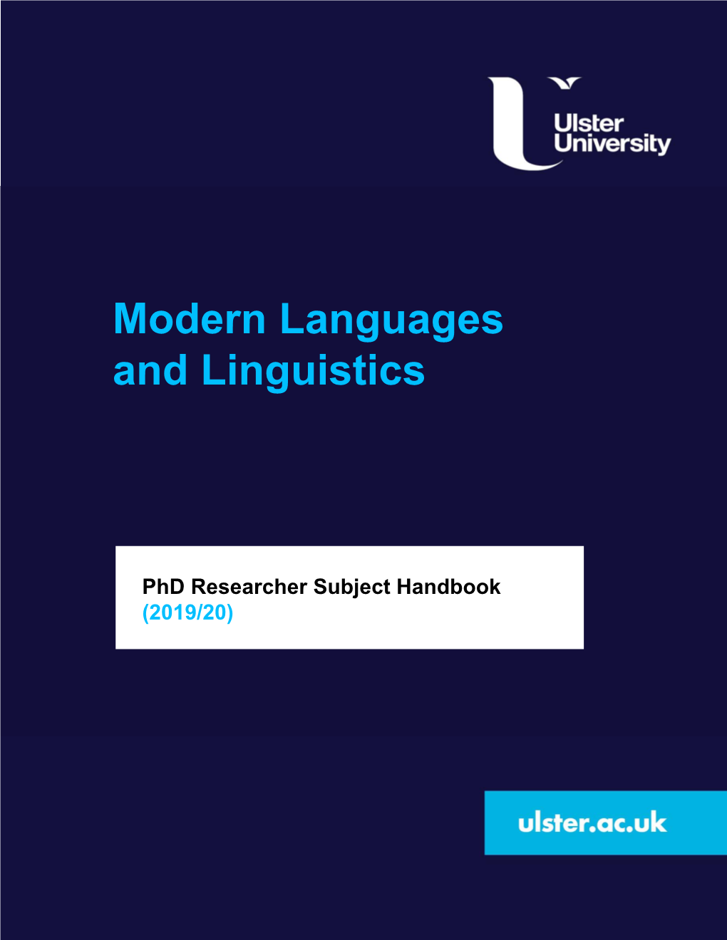 Modern Languages and Linguistics