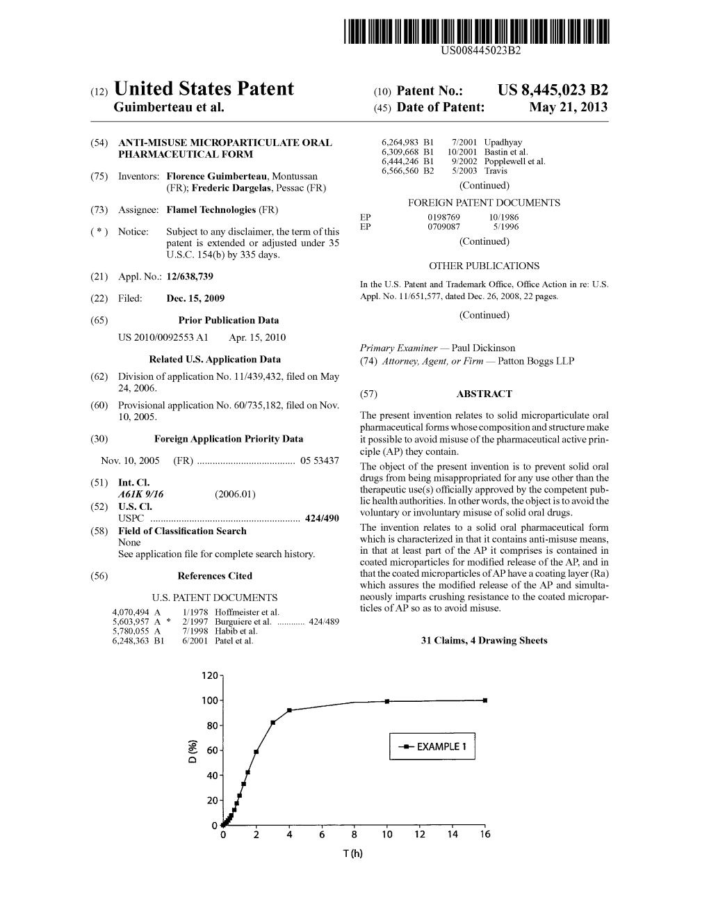 (12) United States Patent (10) Patent No.: US 8.445,023 B2 Guimberteau Et Al