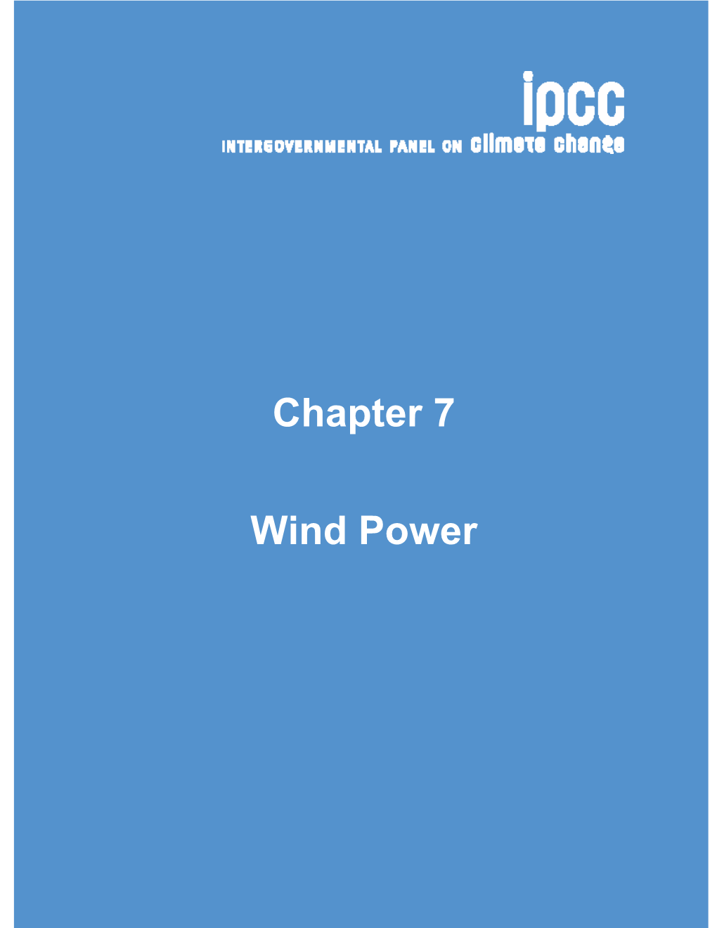 Chapter 7 Wind Power