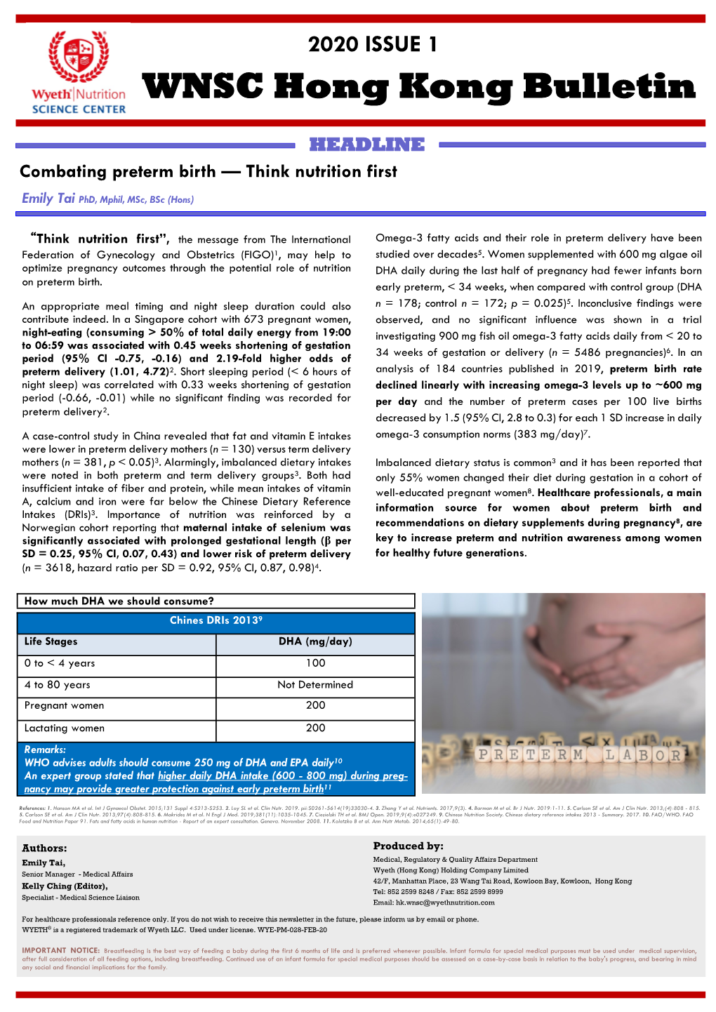 WNSC Hong Kong Bulletin