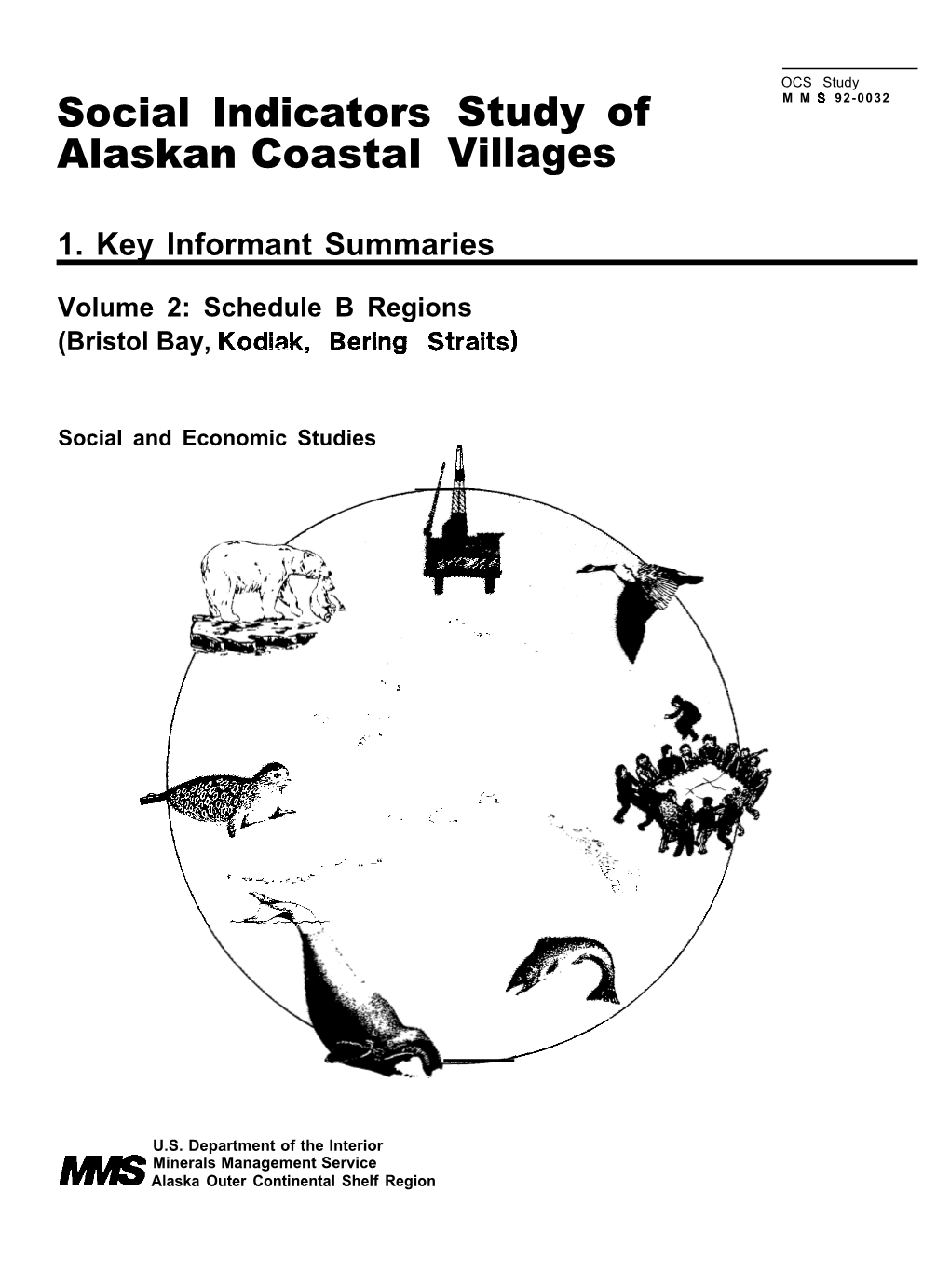 Social Indicators Alaskan Coastal Study of Villages