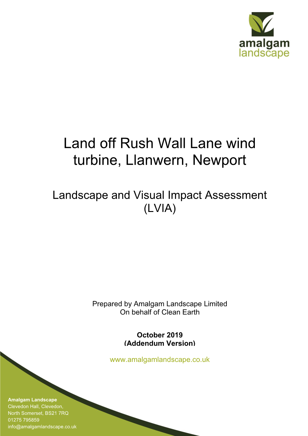 Land Off Rush Wall Lane Wind Turbine, Llanwern, Newport