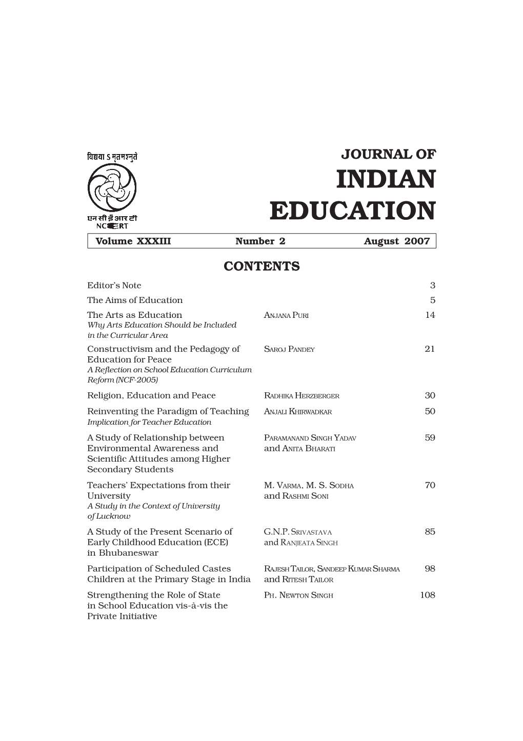 Indian Education