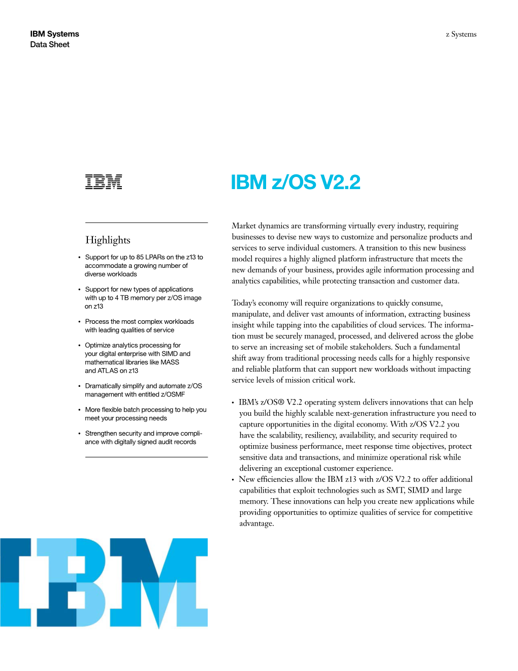 IBM Z/OS V2.2