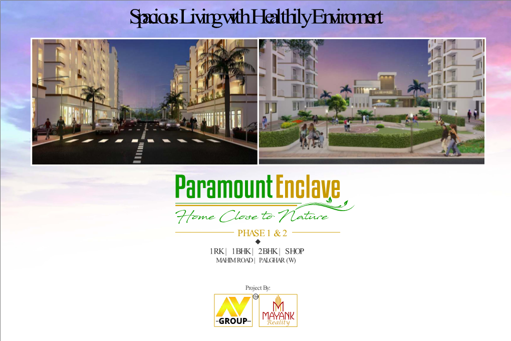 1Rk | 1Bhk | 2Bhk | Shop Mahim Road | Palghar (W)