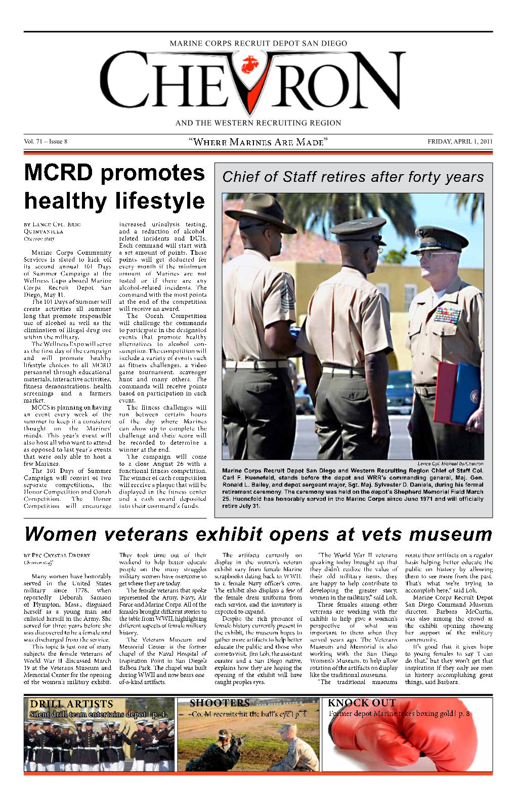 MCRD Promotes Healthy Lifestyle