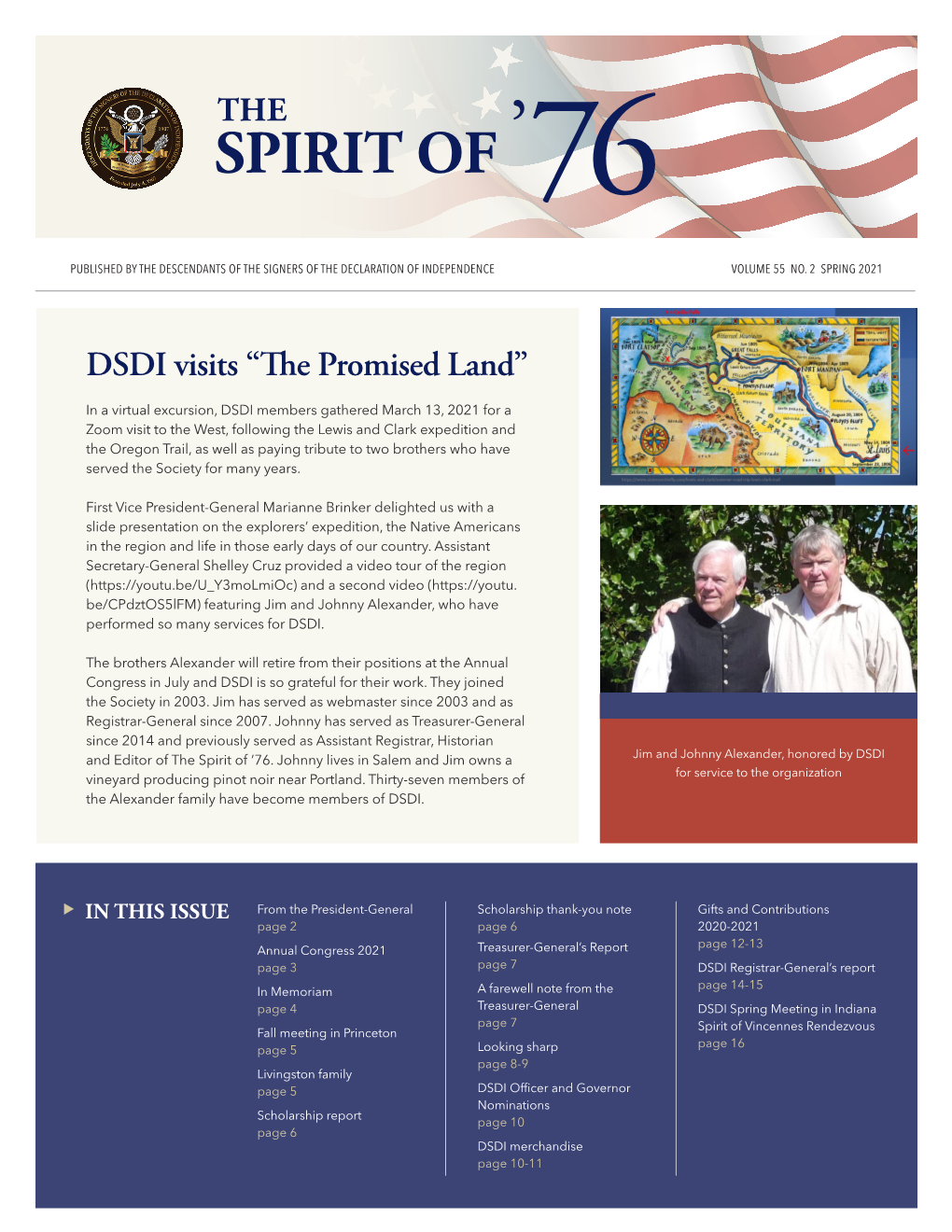 The Spirit of '76 Spring 2021.Pdf