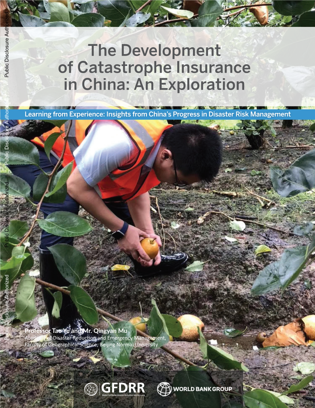 The Development of Catastrophe Insurance in China: an Exploration