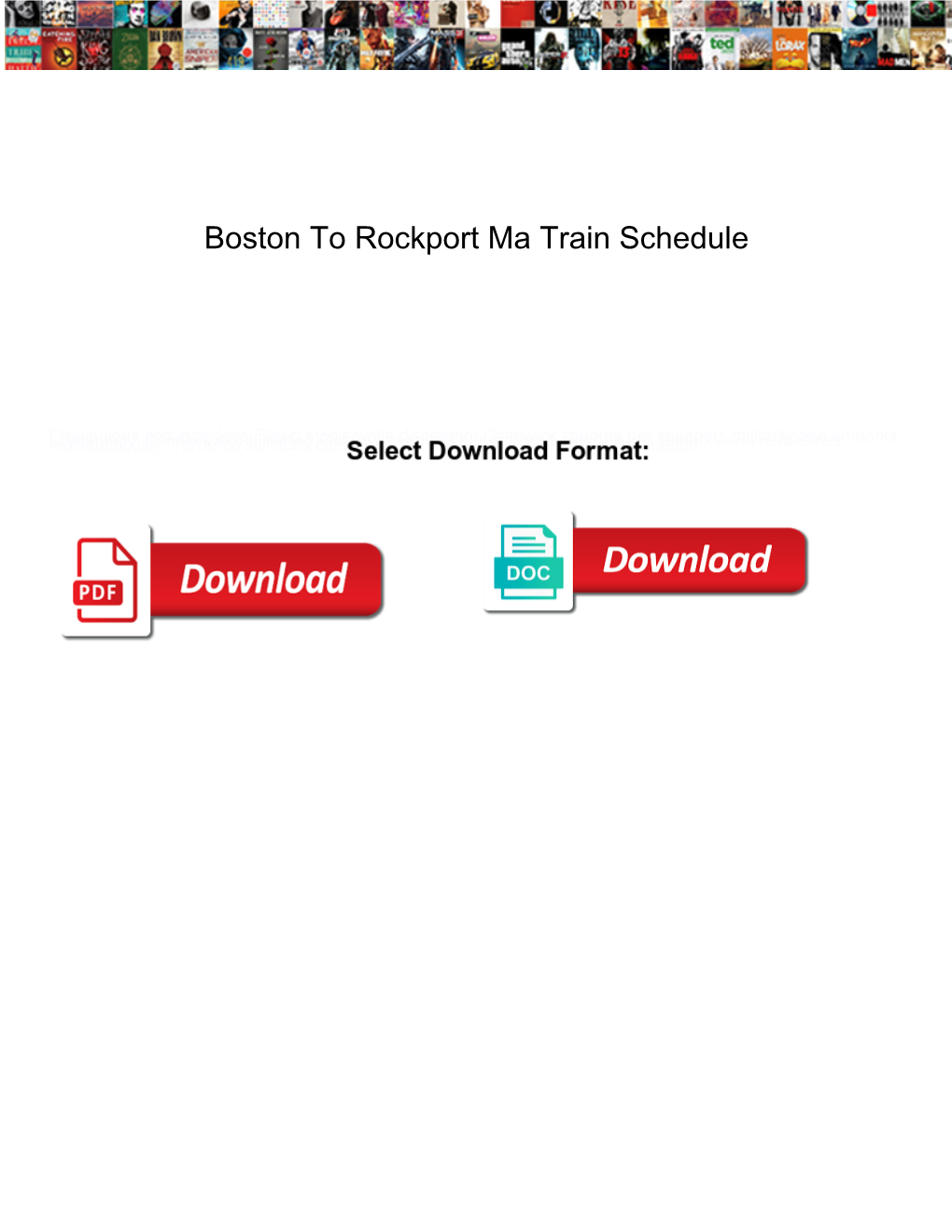 Boston to Rockport Ma Train Schedule