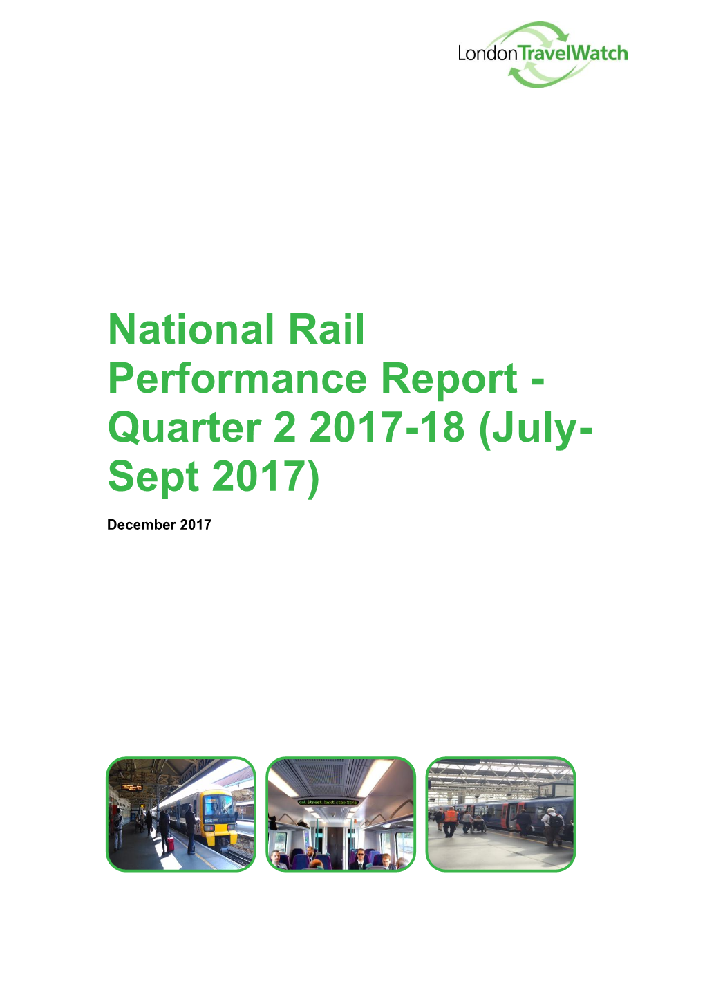 National Rail Performance Report - Quarter 2 2017-18 (July- Sept 2017)