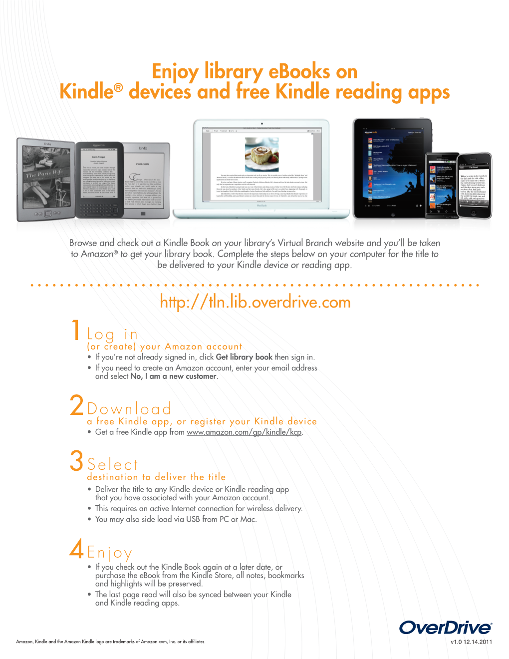 Enjoy Library Ebooks on Kindle® Devices and Free Kindle Reading Apps