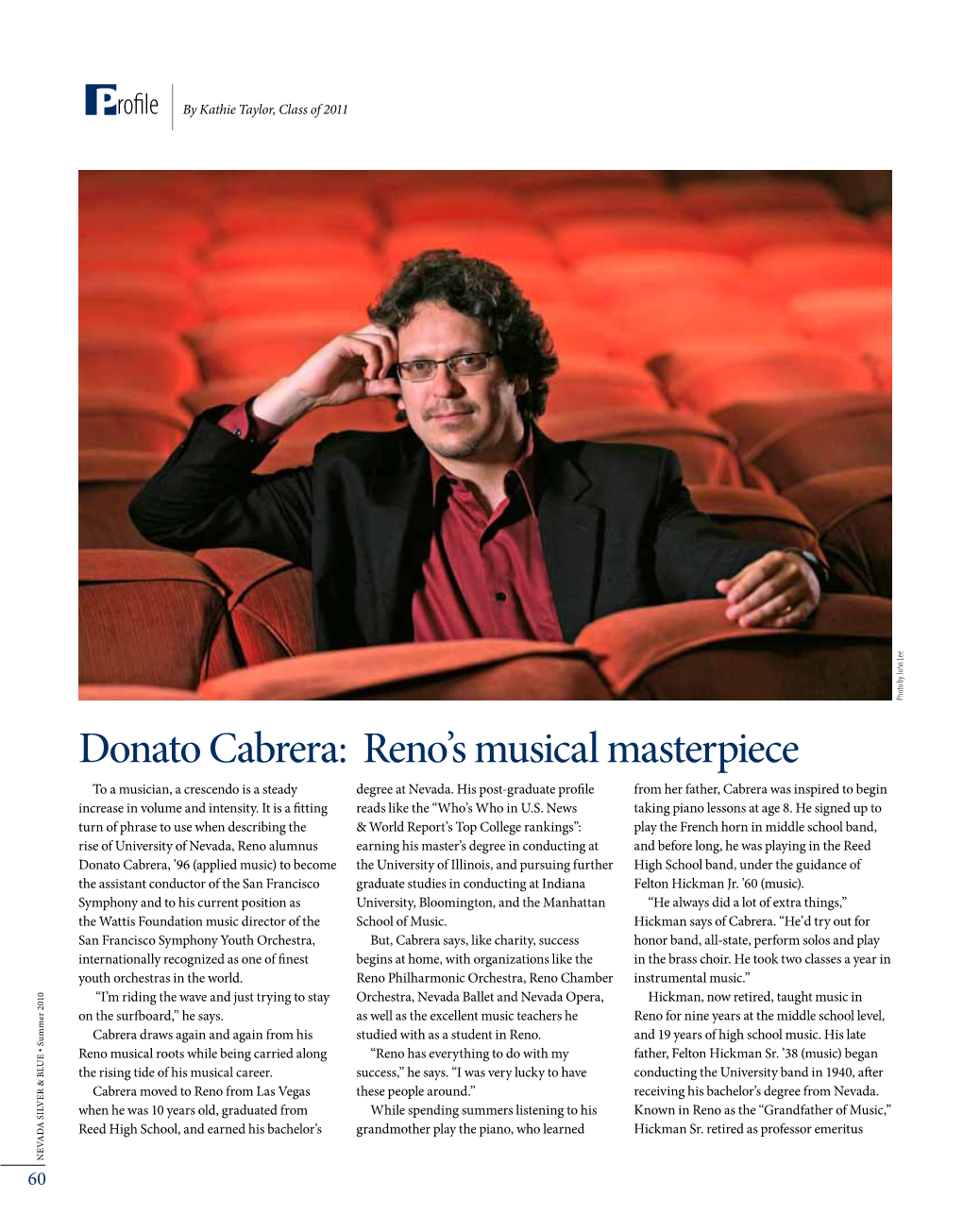 Donato Cabrera: Reno's Musical Masterpiece