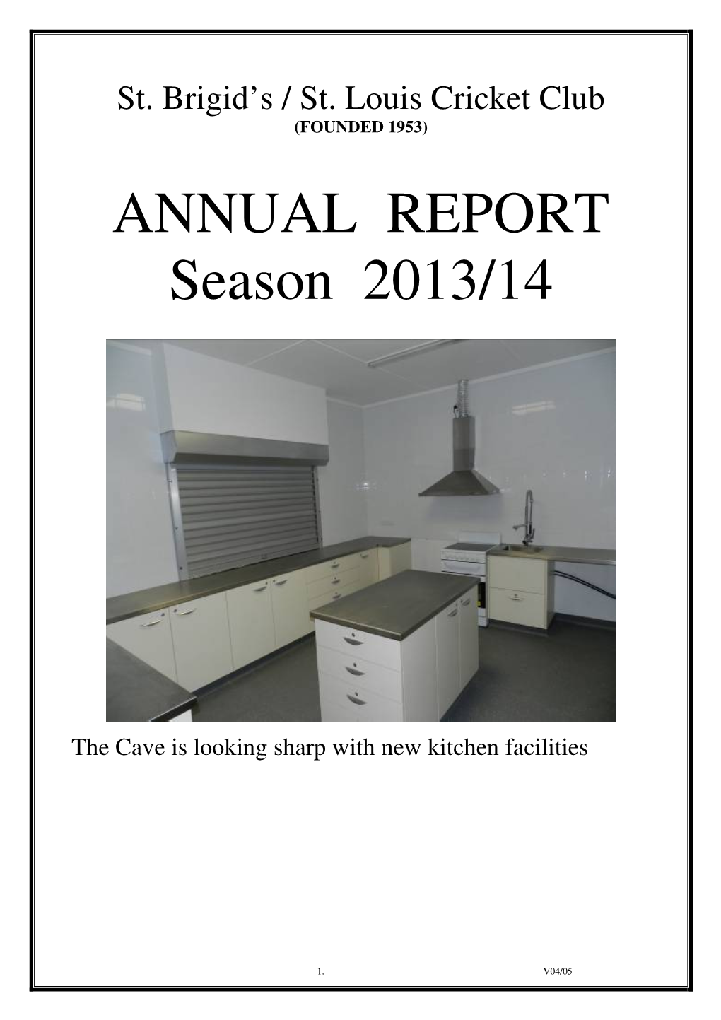 ANNUAL REPORT Season 2013/14