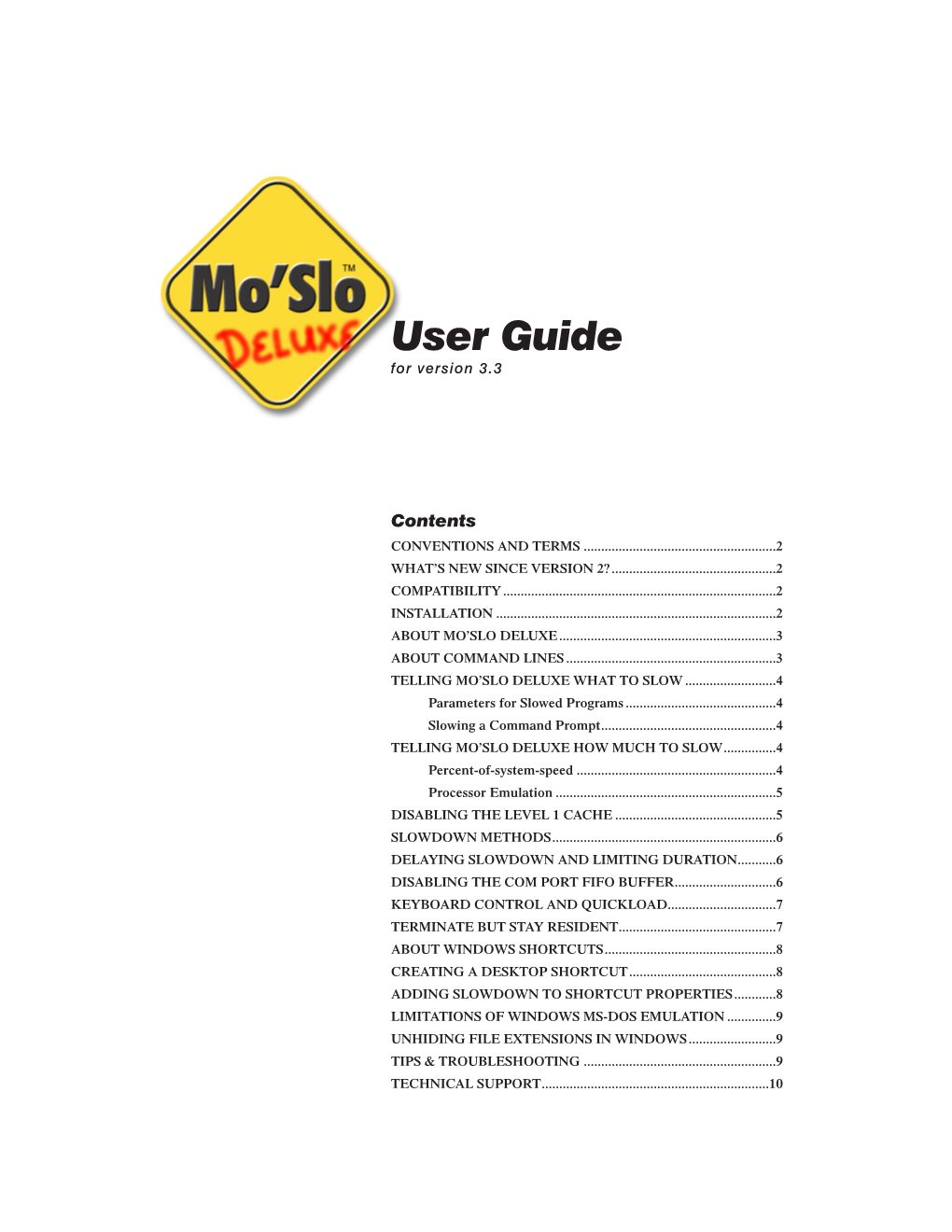 User Guide for Version 3.3