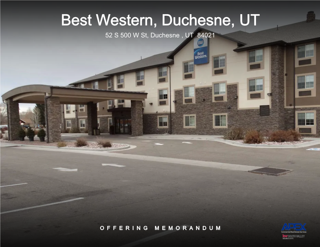 Best Western, Duchesne, UT 52 S 500 W St, Duchesne , UT 84021