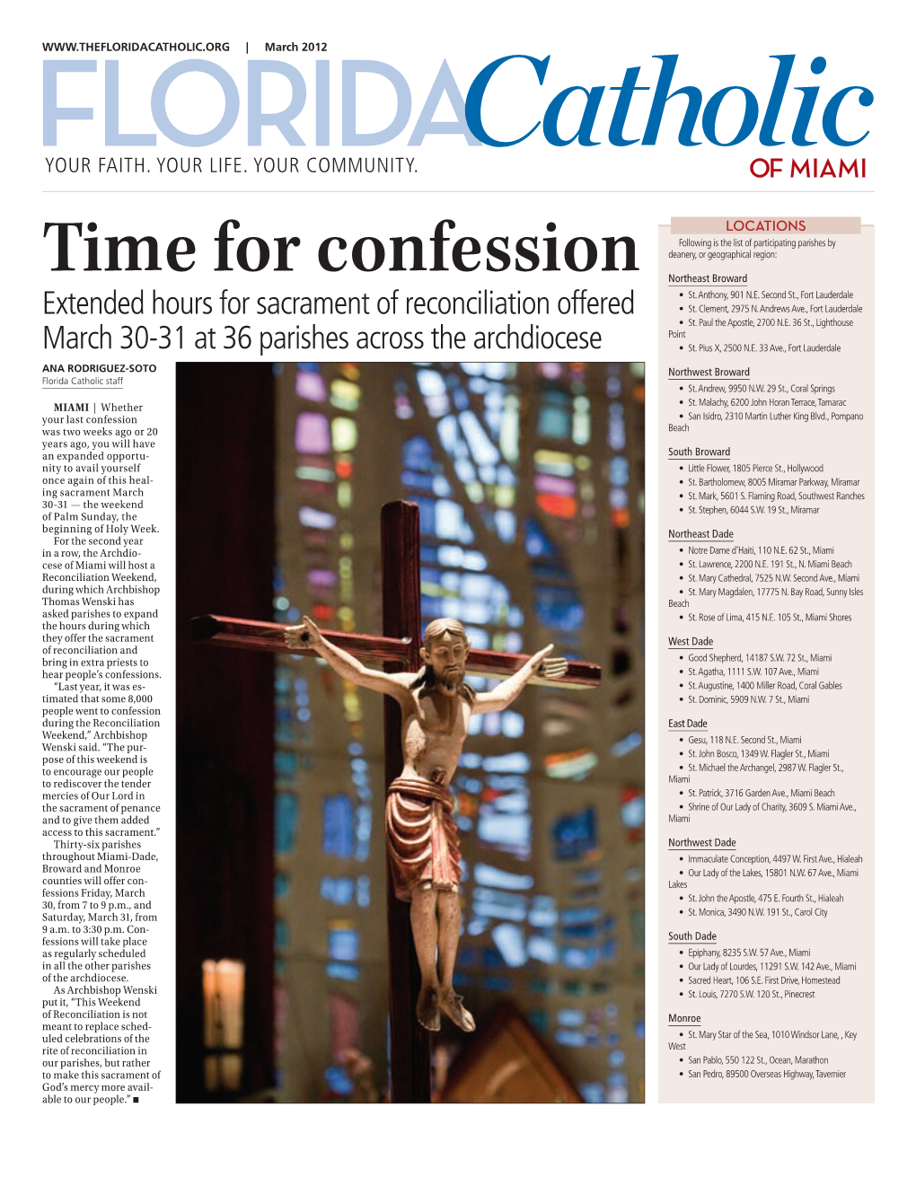Time for Confession Northeast Broward • St