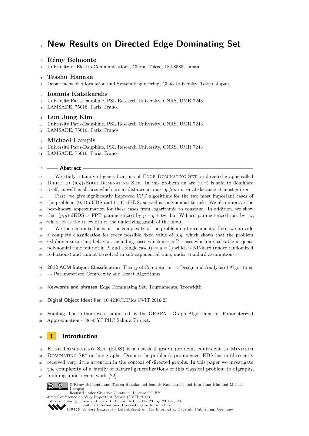 New Results on Directed Edge Dominating Set