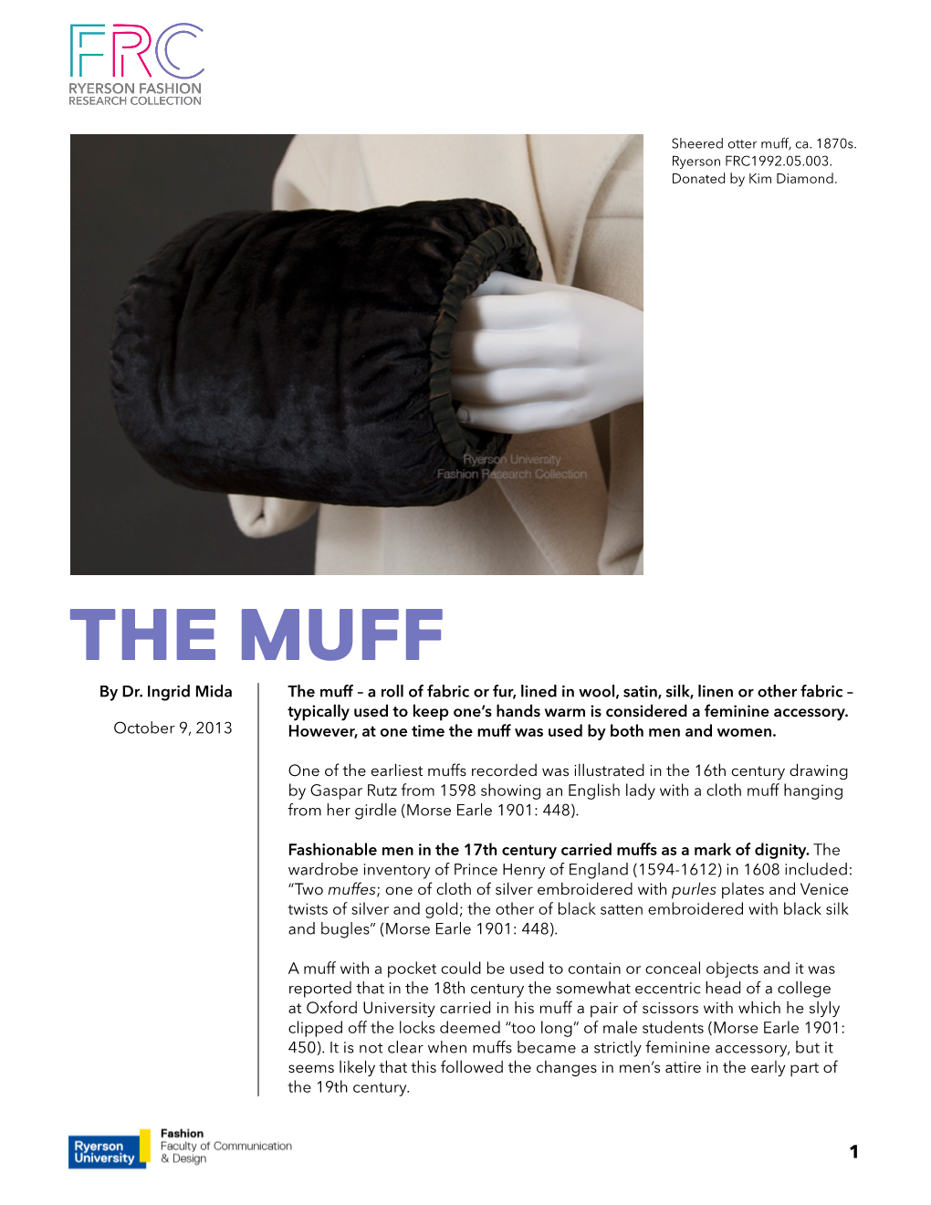 THE MUFF by Dr