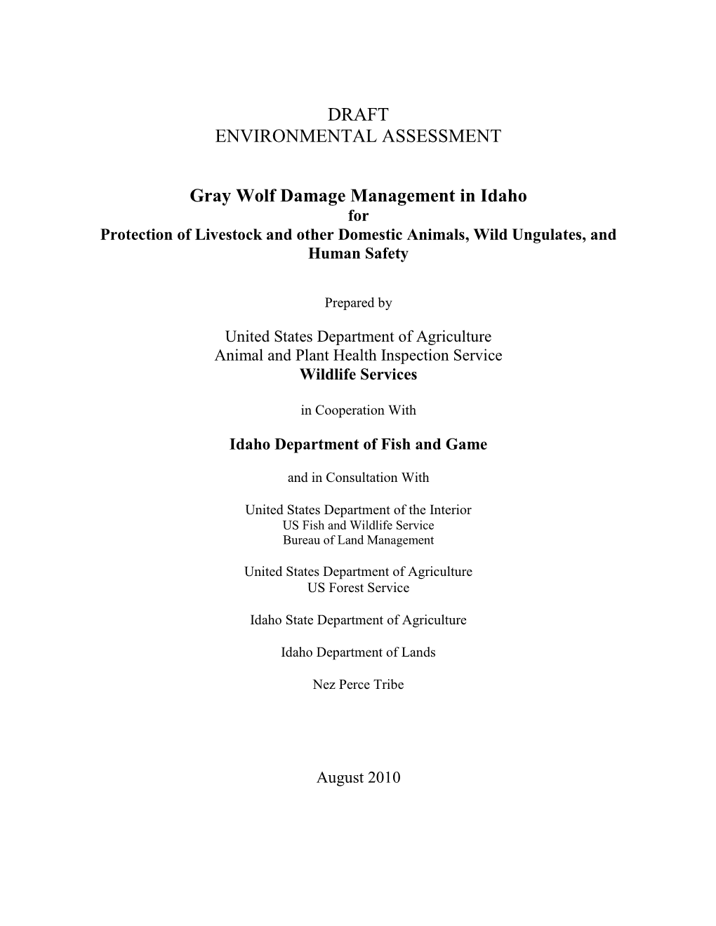 Environmental Assessment